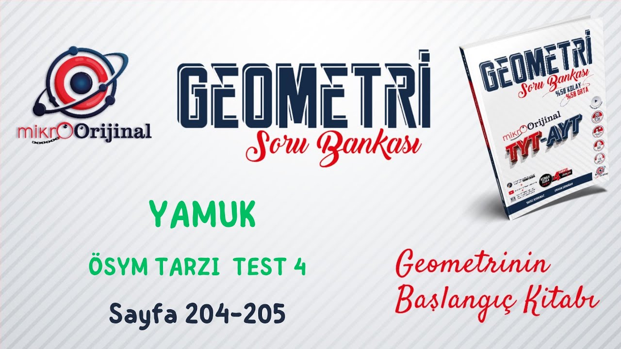 ÖSYM TARZI TEST 4 | Yamuk | Mikro Orijinal Geometri Soru Bankası