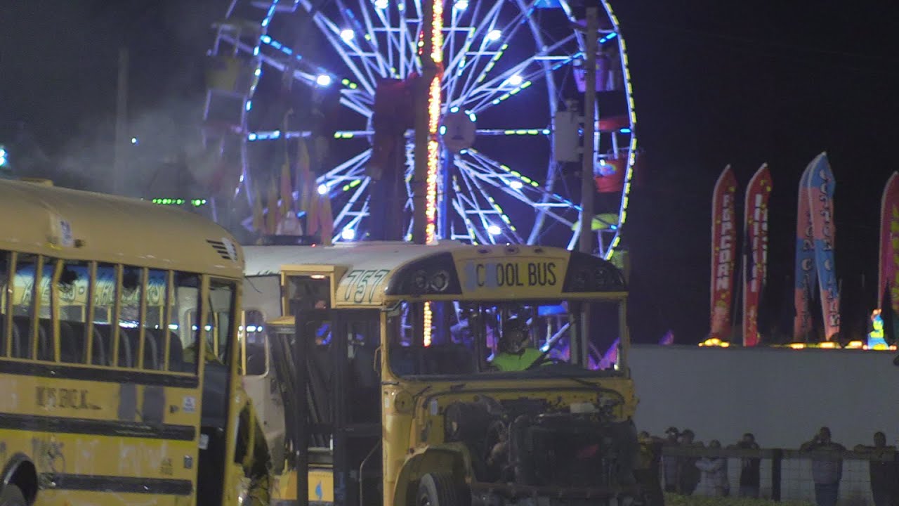 2022 Night Of Destruction Bus Race and Demo