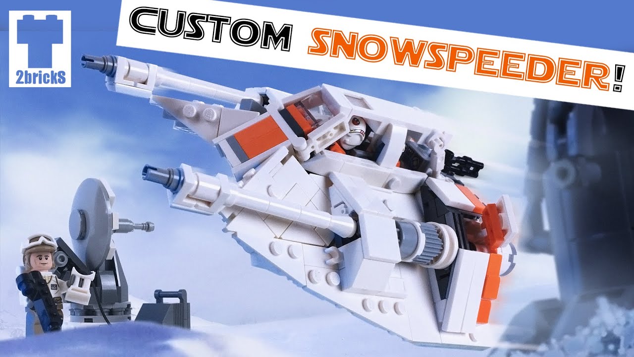 LEGO Minifig-Scale Snowspeeder! 2bricks MOC