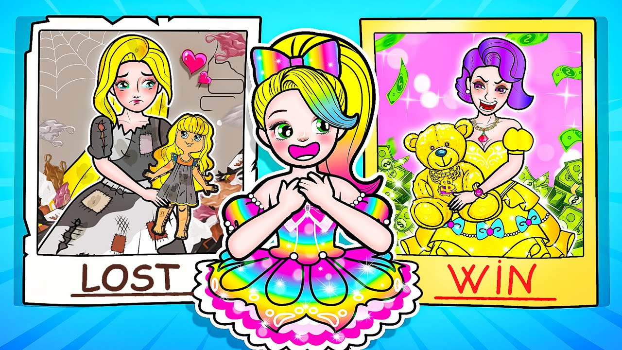 [🐾paper dolls🐾] Rich vs Poor Mother Take Care Of Daughter | Rapunzel Family
