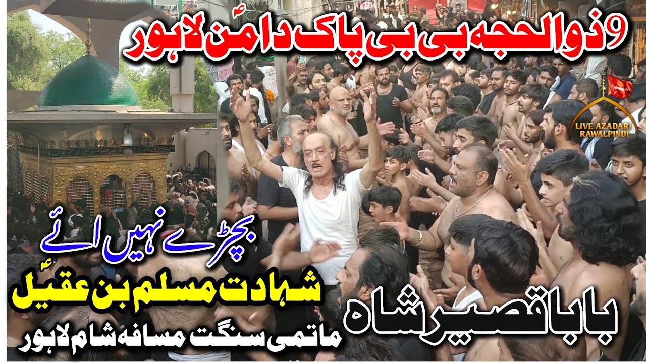 9 Zilhaj 2025 BiBi Pak Daman Lahore | Bawa Qasier Shah | Bachray ni Aaye |Tiflan e Muslim Nohay 2025
