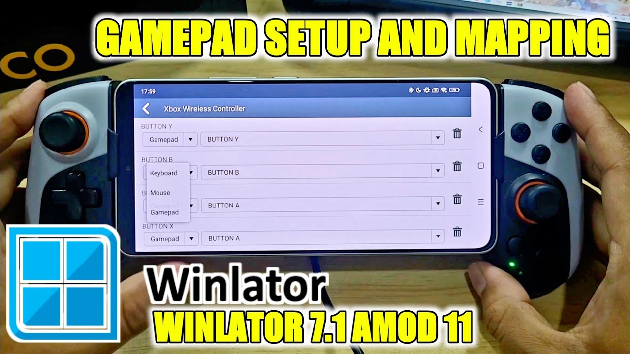 SETUP AND MAPPING GAMEPAD ON WINLATOR