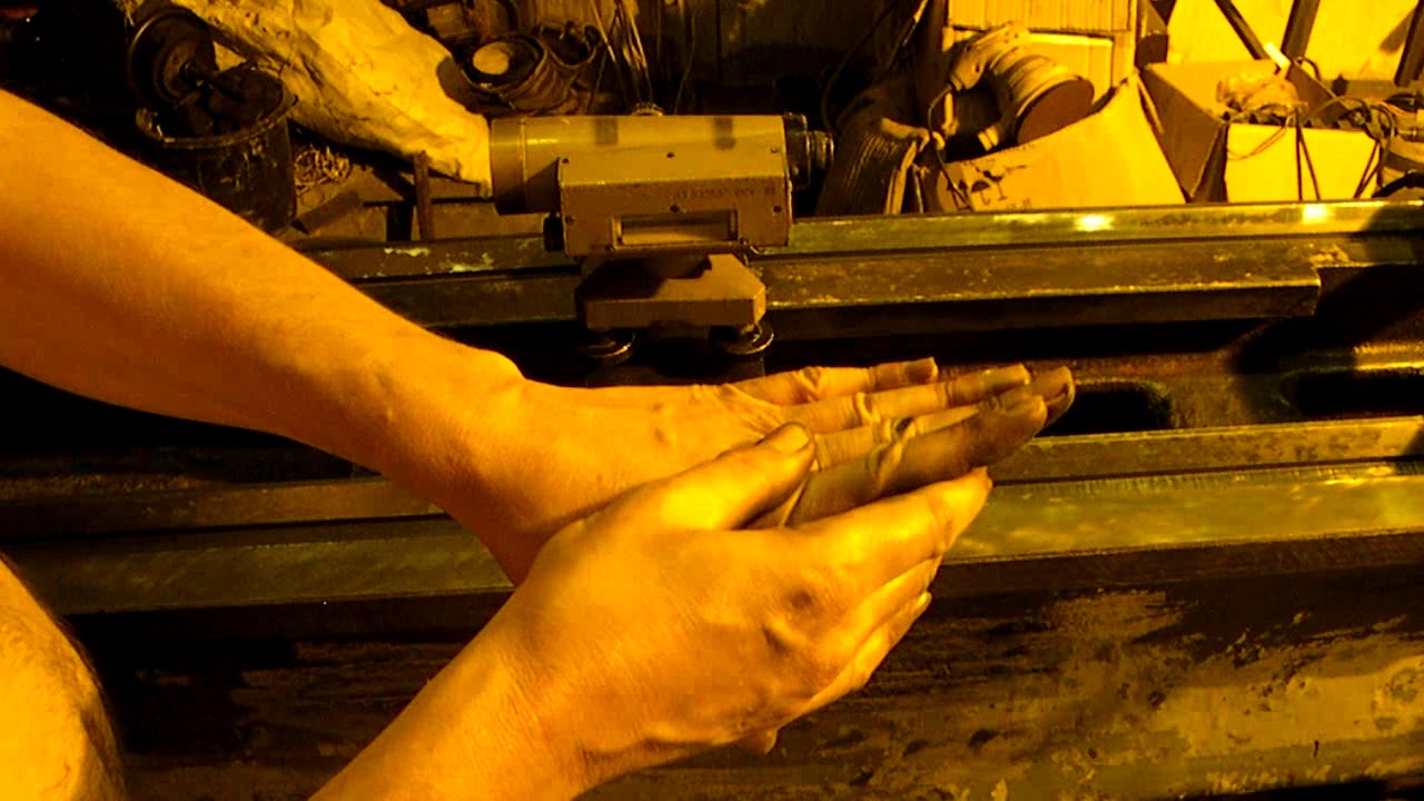 1А616 Шабрение направляющих (1 часть).