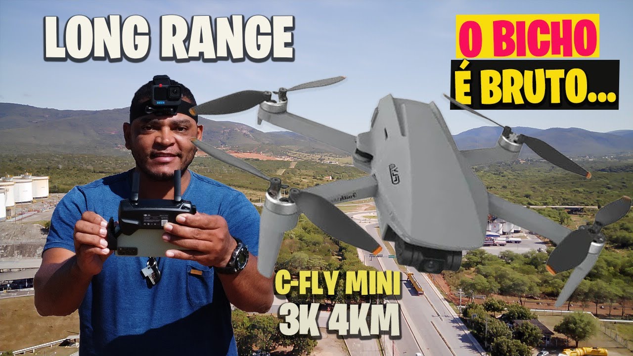 Drone C-fly Faith Mini 3km 4k - LONG RANGE - Drone Bom e Barato