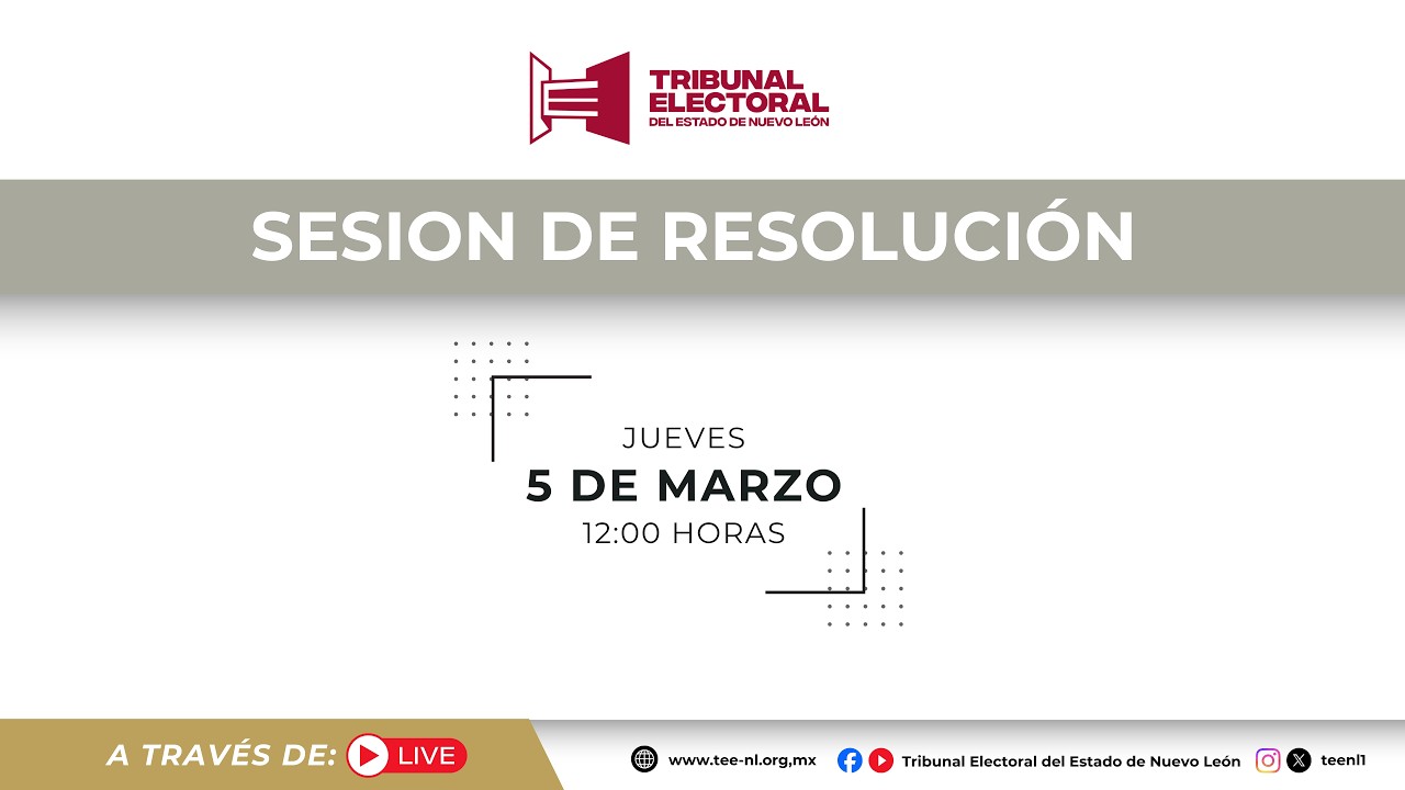 Sesión de Resolución jueves 5 de marzo de 2026