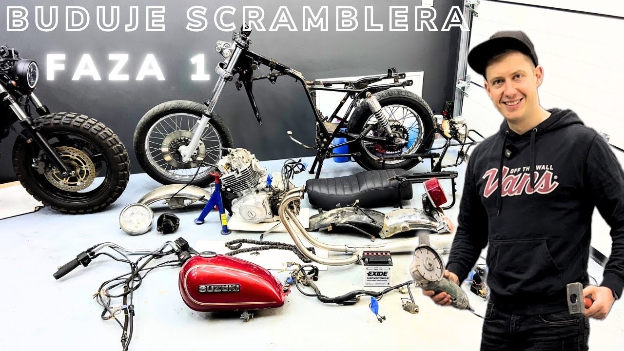 Buduję Scramblera na bazie Suzuki GN250 - FAZA 1