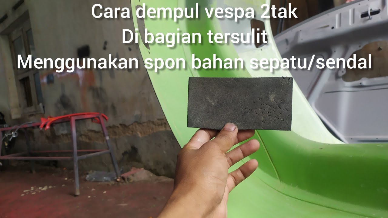 #dempulvespa cara mudah dempul vespa di bagian tersulit | dempul vespa kaleng | dempul dek vespa