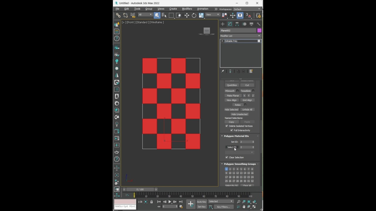 Select ID & SET Id in Editable poly || 3ds max shorts tutorial 