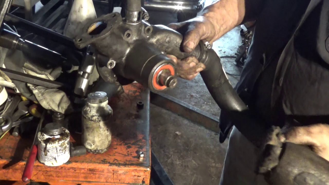 Mercedes M-100 6.3 engine installation  ,fixing leaks.