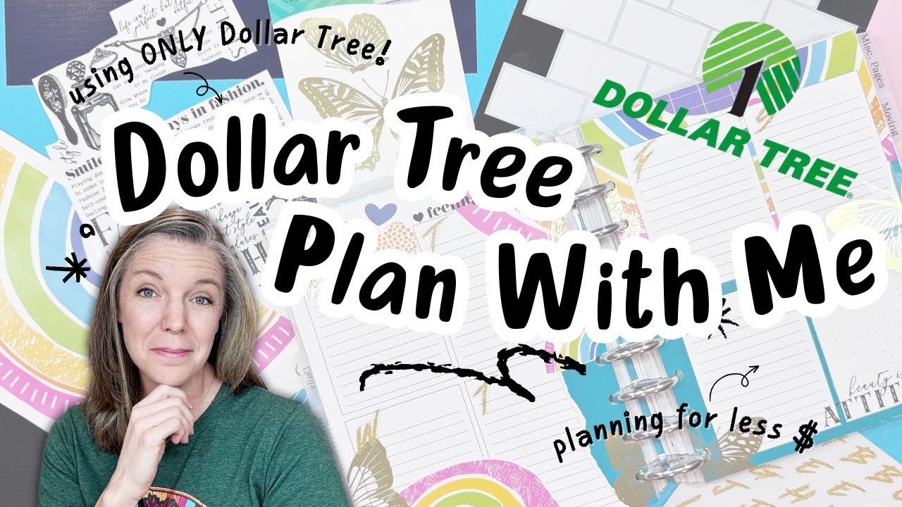 Dollar Tree Plan With Me | Budget-Friendly Planner Spread