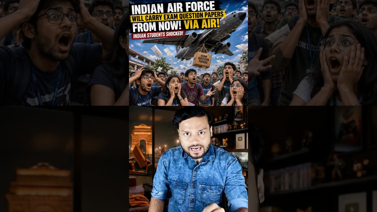 INDIAN AIR FORCE Will Now Handle Exam QUESTION Papers! Indian Students Amazed #shorts