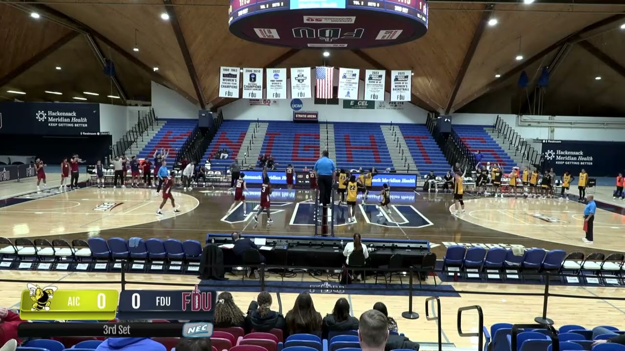 FDU MENS VOLLEYBALL SWEEPS AIC IN 3 SETS - FULL HIGHLIGHTS!!