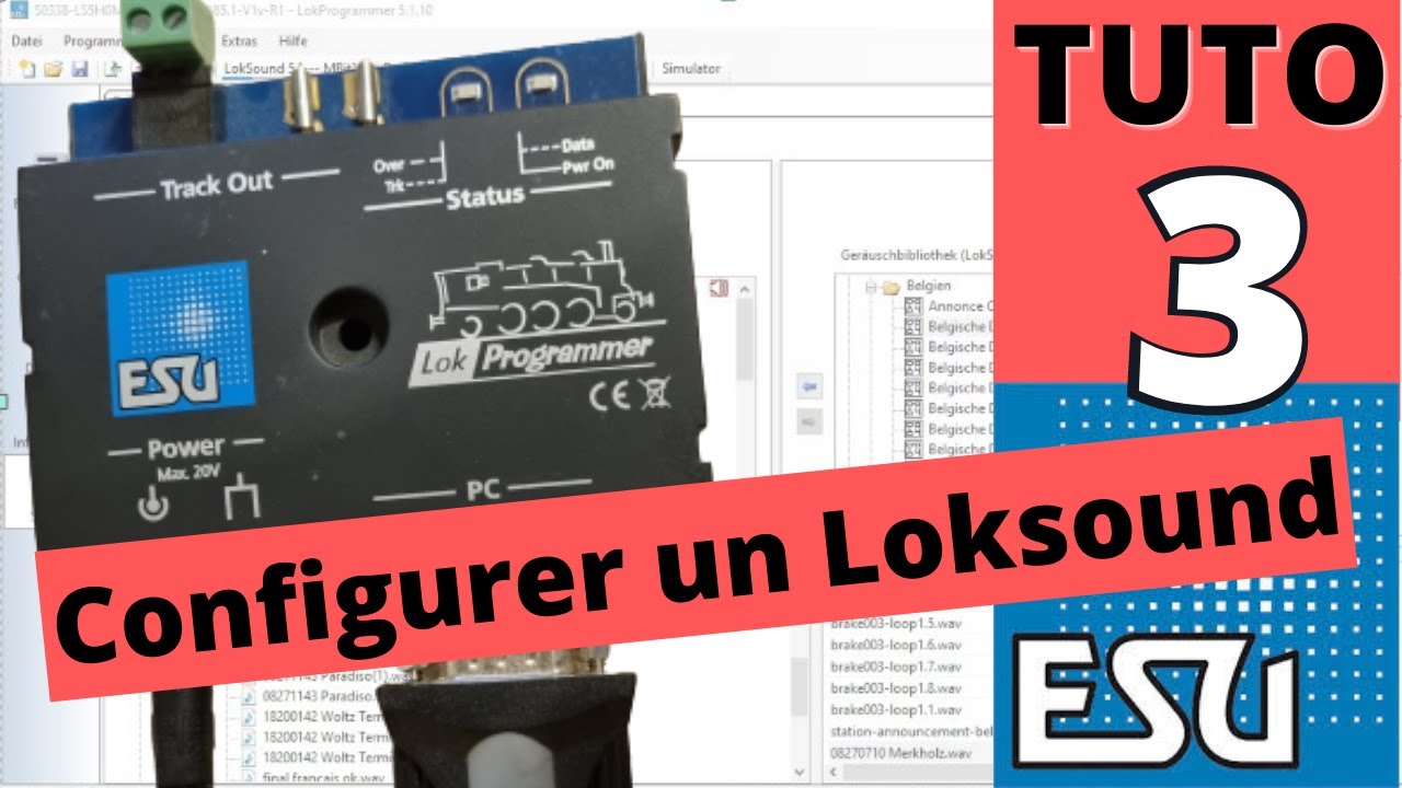 Comment configurer un Loksound avec ESU LokProgrammer