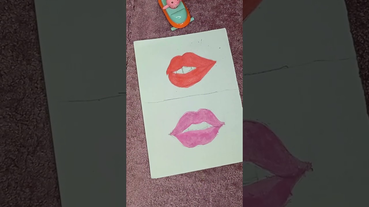 Normal Vs Korean Lips Colouring Tutorial 