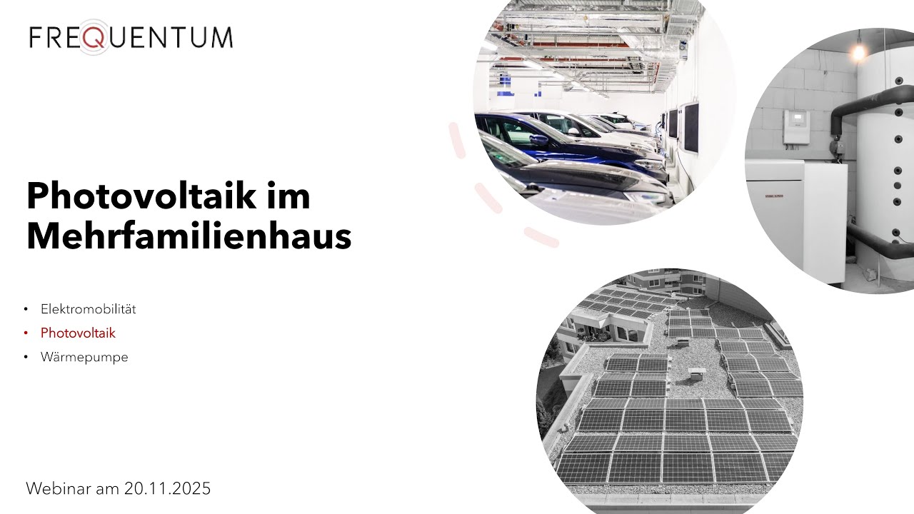 Webinar: Photovoltaik im Mehrfamileinhaus