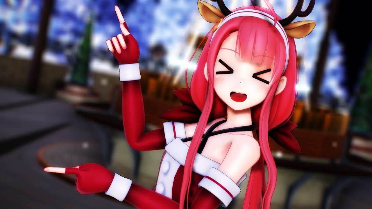 【MMD艦これ】 Snow Song Show 【江風（クリスマス）】