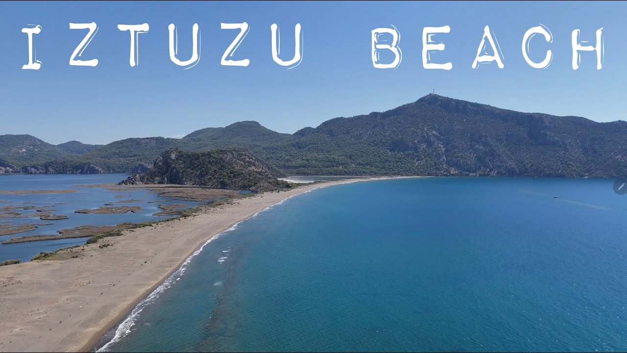 İZTUZU BEACH The thin line separating freshwater and sea... 4K Drone Views..