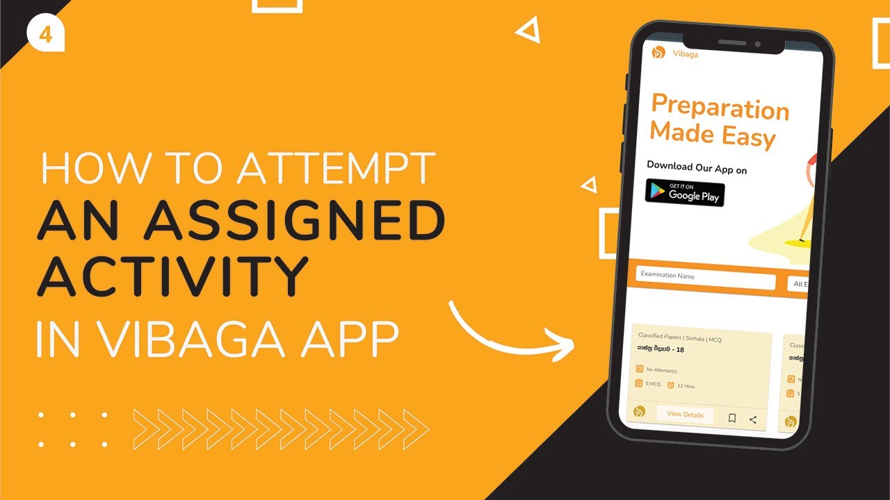 How to attempt an assigned activity in Vibaga Class.