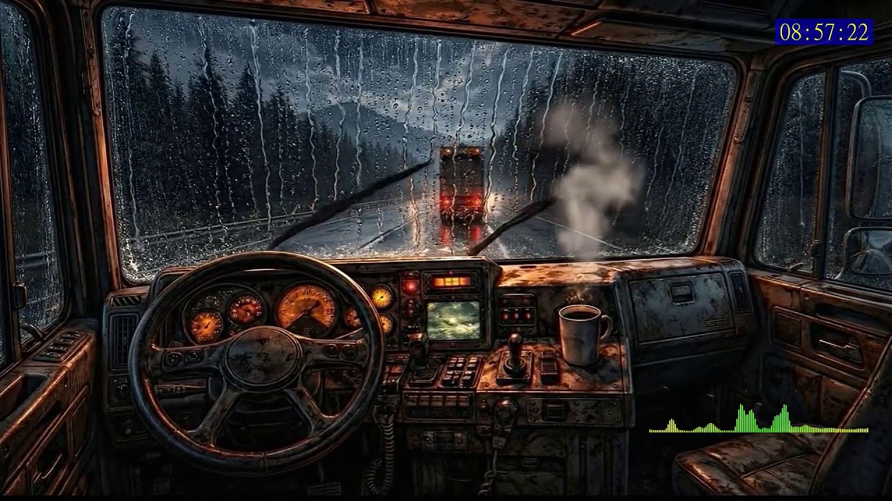 Calm Night Rain Loop with Gentle Thunder for Sleep