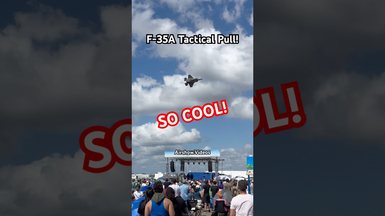 F-35A TACTICAL PITCH HARD PULL! #airshow #airdotshow #f35demoteam #f35 #fun #cool #fy #fyp #shorts