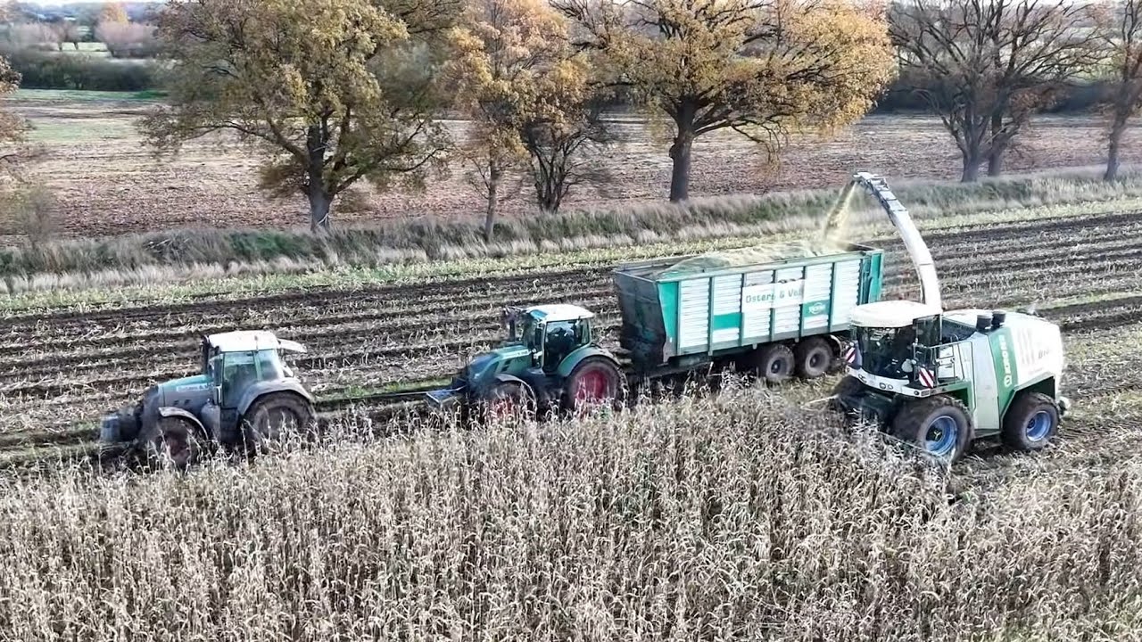 KRONE BIG X 700 am Mais häckseln / OSTERS & VOß / 4K / Teil 2