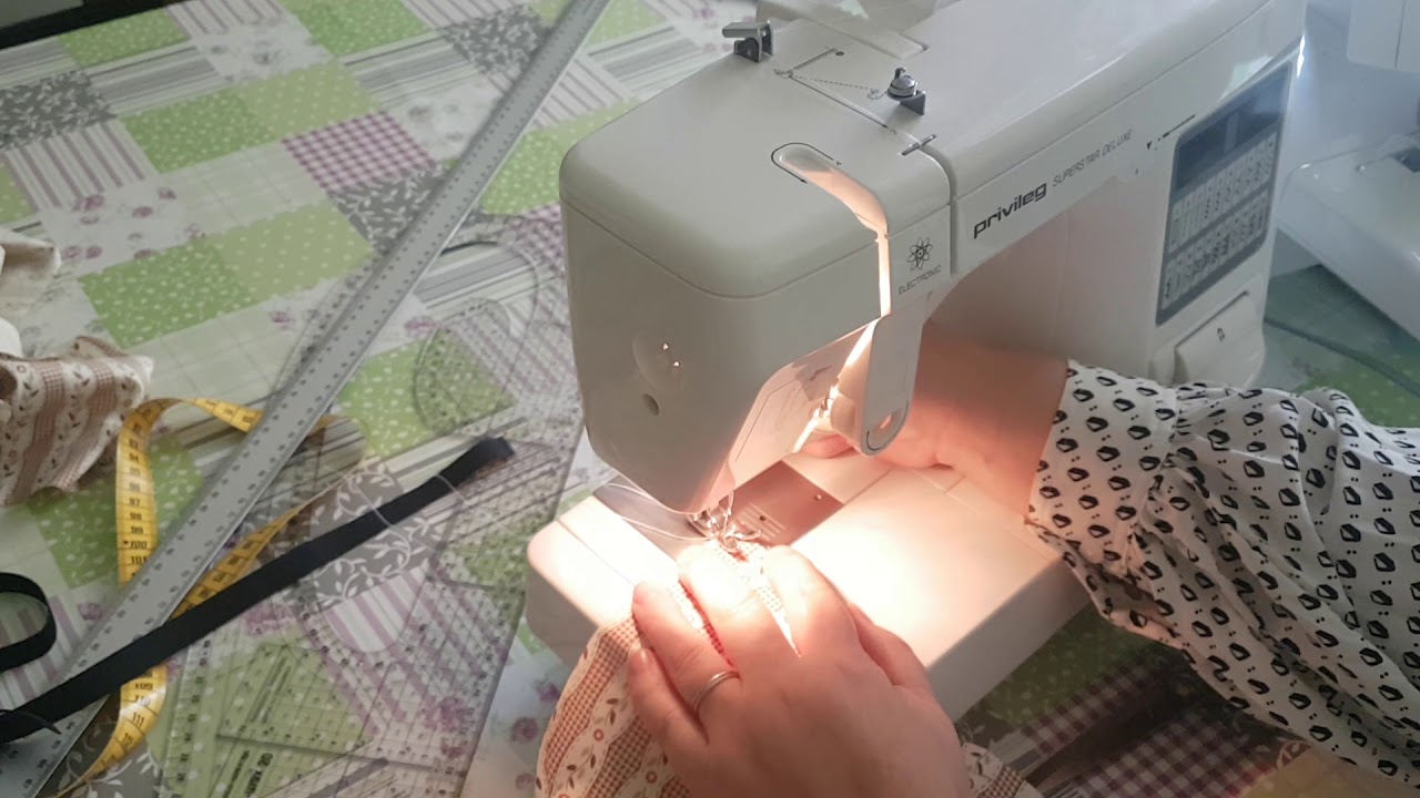 Kako se nabire platno na kucnoj masini sa obicnom stopicom #sivenjezapocetnike #stopice