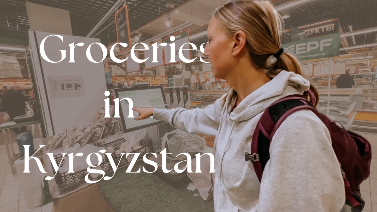 Grocery shopping in Kyrgyzstan Central Asia