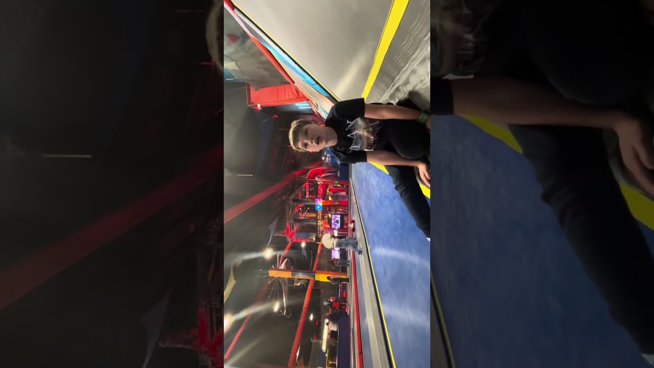 Dad and kids have a blast at trampoline park