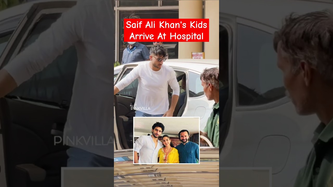 Ibrahim Ali Khan & Sara Ali Khan Visit Saif Ali Khan At The HOSPITAL After Attack | 