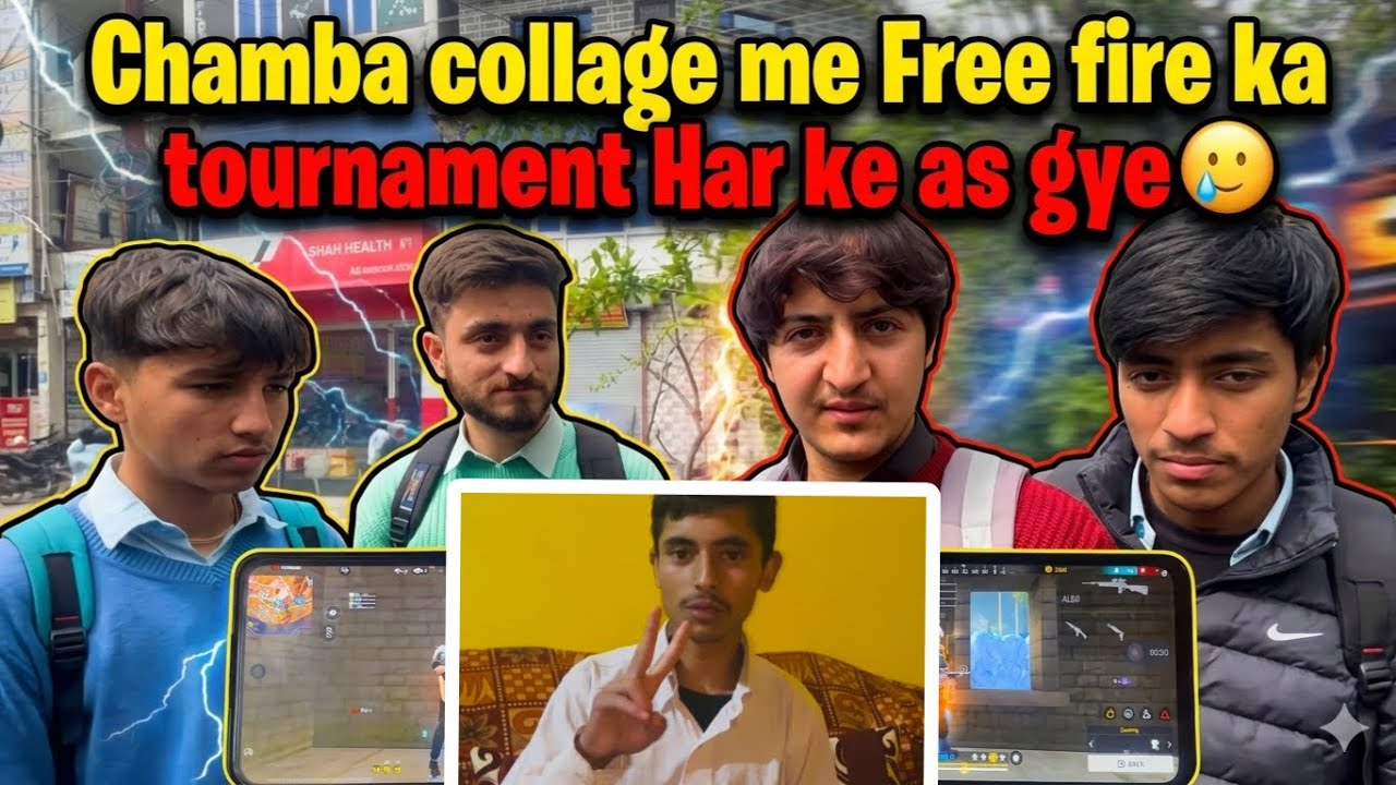 Chamba collage me Free fire ka tournament Har ke as gye 🥲