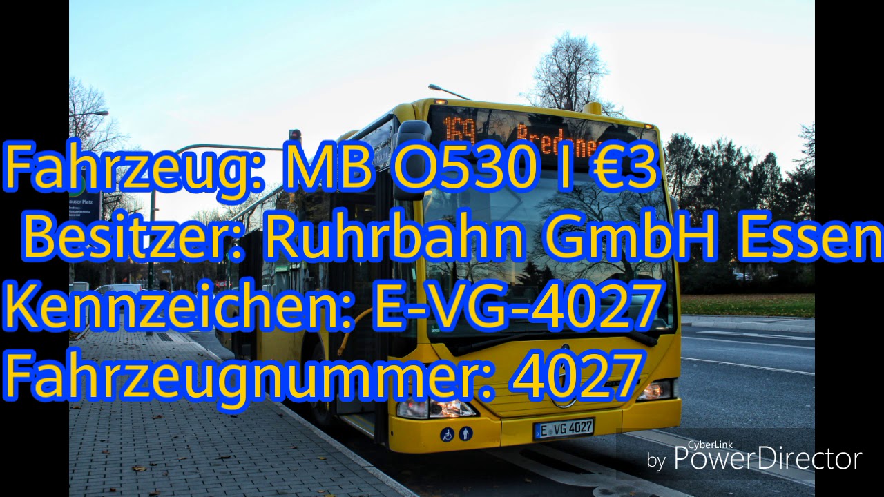 [Sound]MB O530 Citaro Wg. E-VG 4027 der Ruhrbahn GmbH, Essen