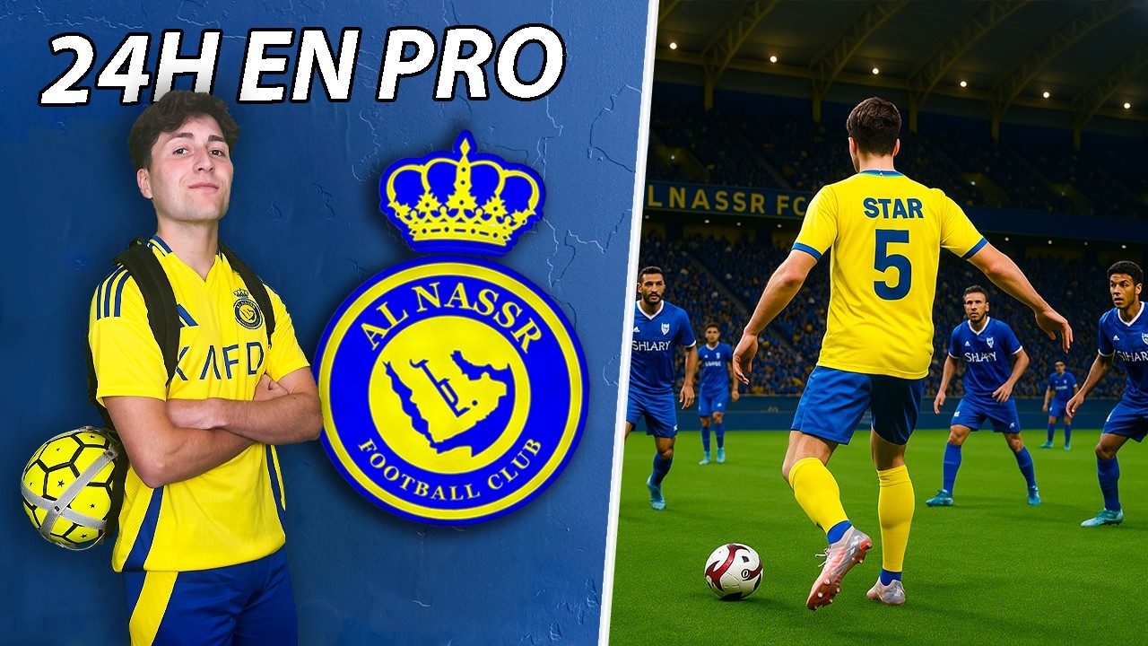 JE deviens FOOTBALLEUR PRO pendant 24H à AL NASSER ! 😲 (J'ai vu Ronaldo pour la première fois)