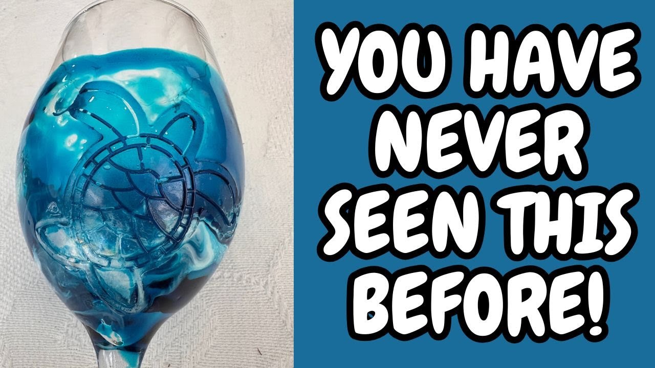 YOU CAN USE SILICONE INLAYS ON WINE GLASSES? YES YOU CAN! #letsresin #bondcraftor