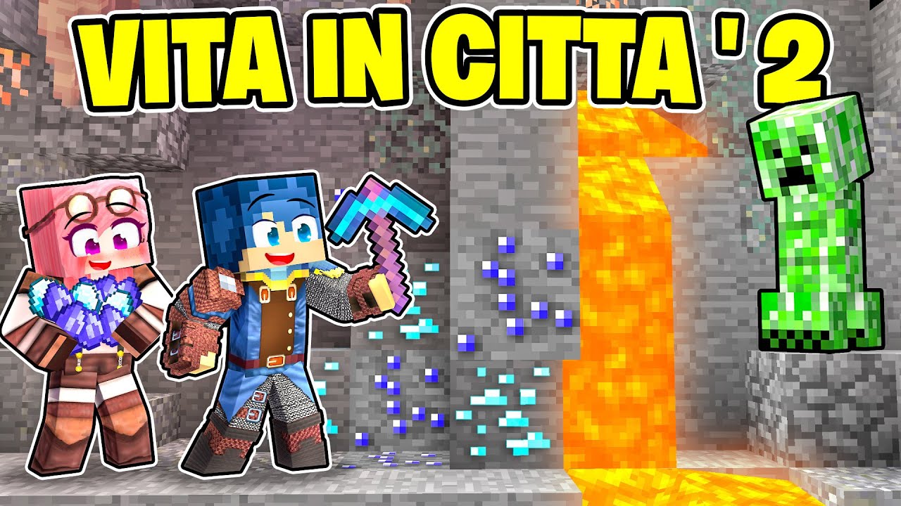 SCENDO NELLE PROFONDITÀ DELLA MINIERA NELLA VITA IN CITTÀ 2! - MINECRAFT Ep.34