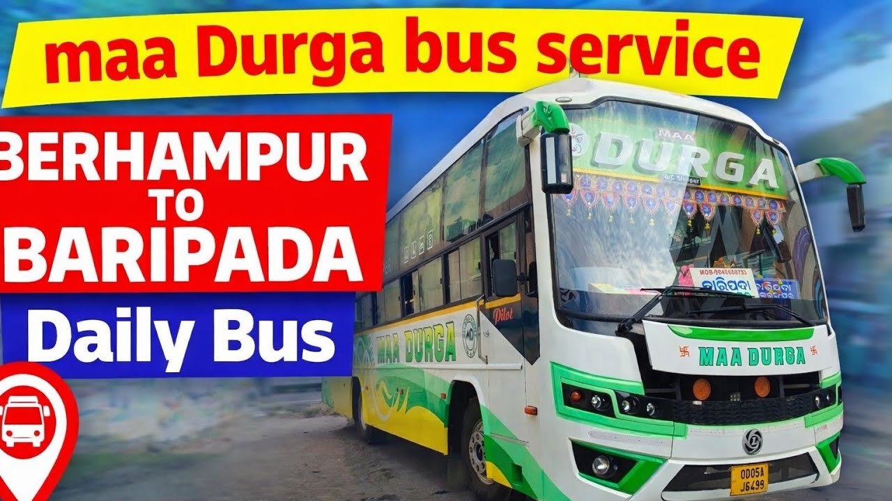 Maa Durga BERHAMPUR TO BARIPADA Daily Bus service. 2/2 AC Sleeper. Only outsider video.