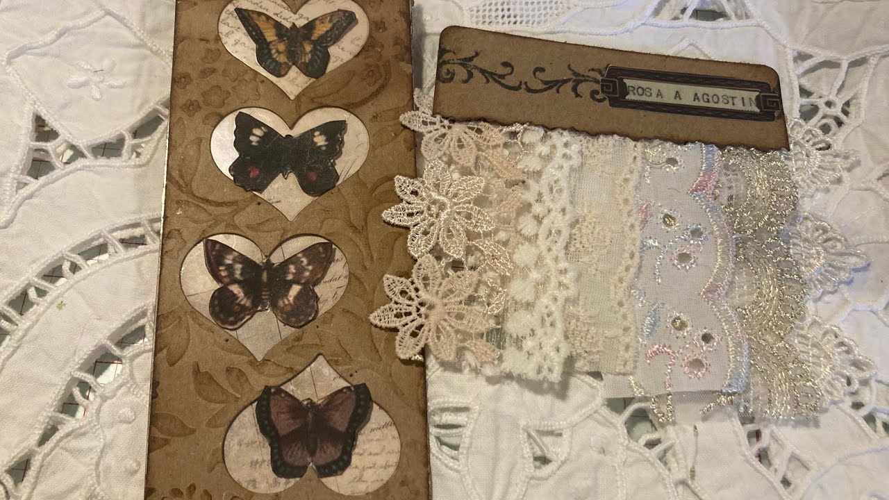 Using die cut scraps for a flip and making a lace swatch