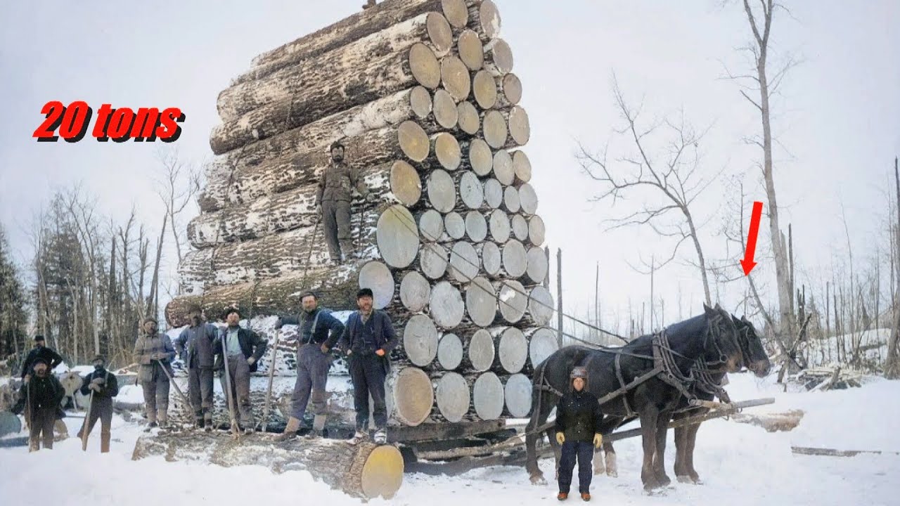 Giant Draft Horses In Action. These Are The Strongest Horses On Earth.