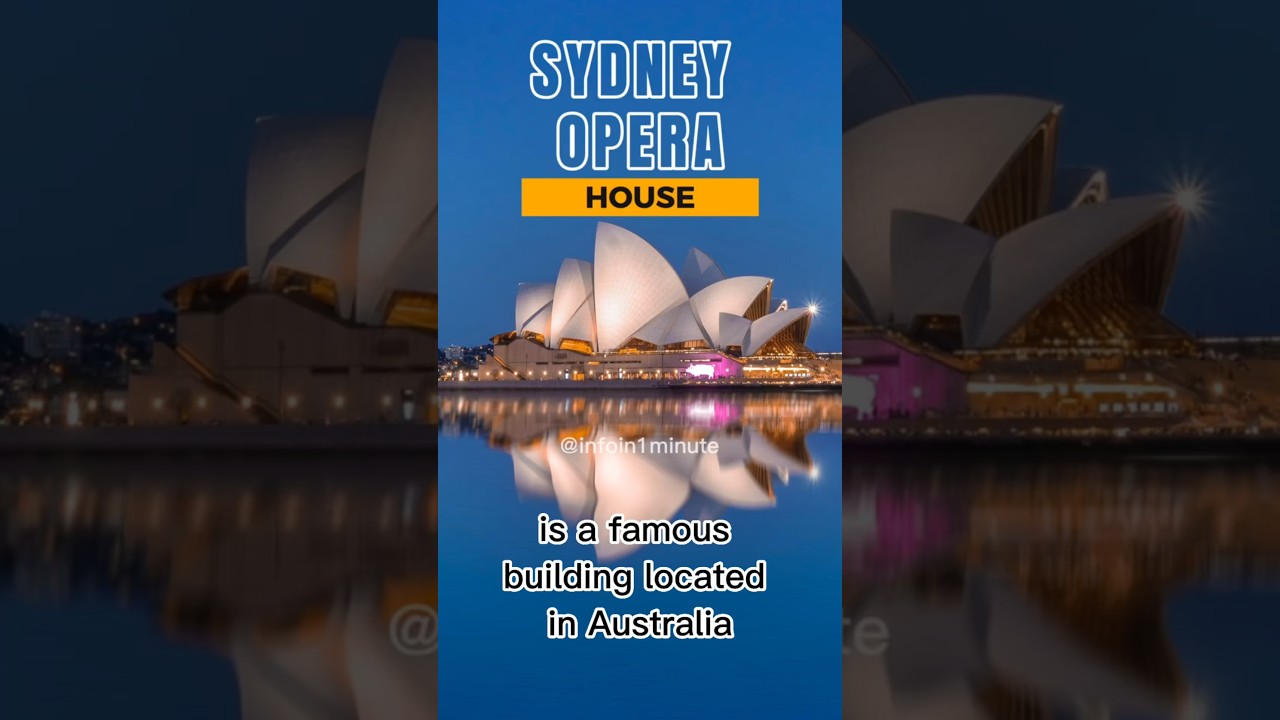 Sydney Opera House in 1 Minute! 
