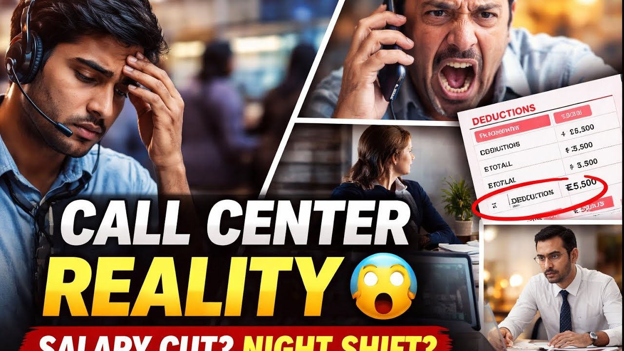 Call Center Job Real Truth in India 😨 | Salary Cut? Night Shift? Domestic vs International Reality