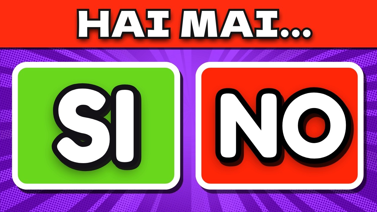 NON HO MAI&hellip;   ✅ ❌ 40 Domande - Rispondi Sinceramente 😄