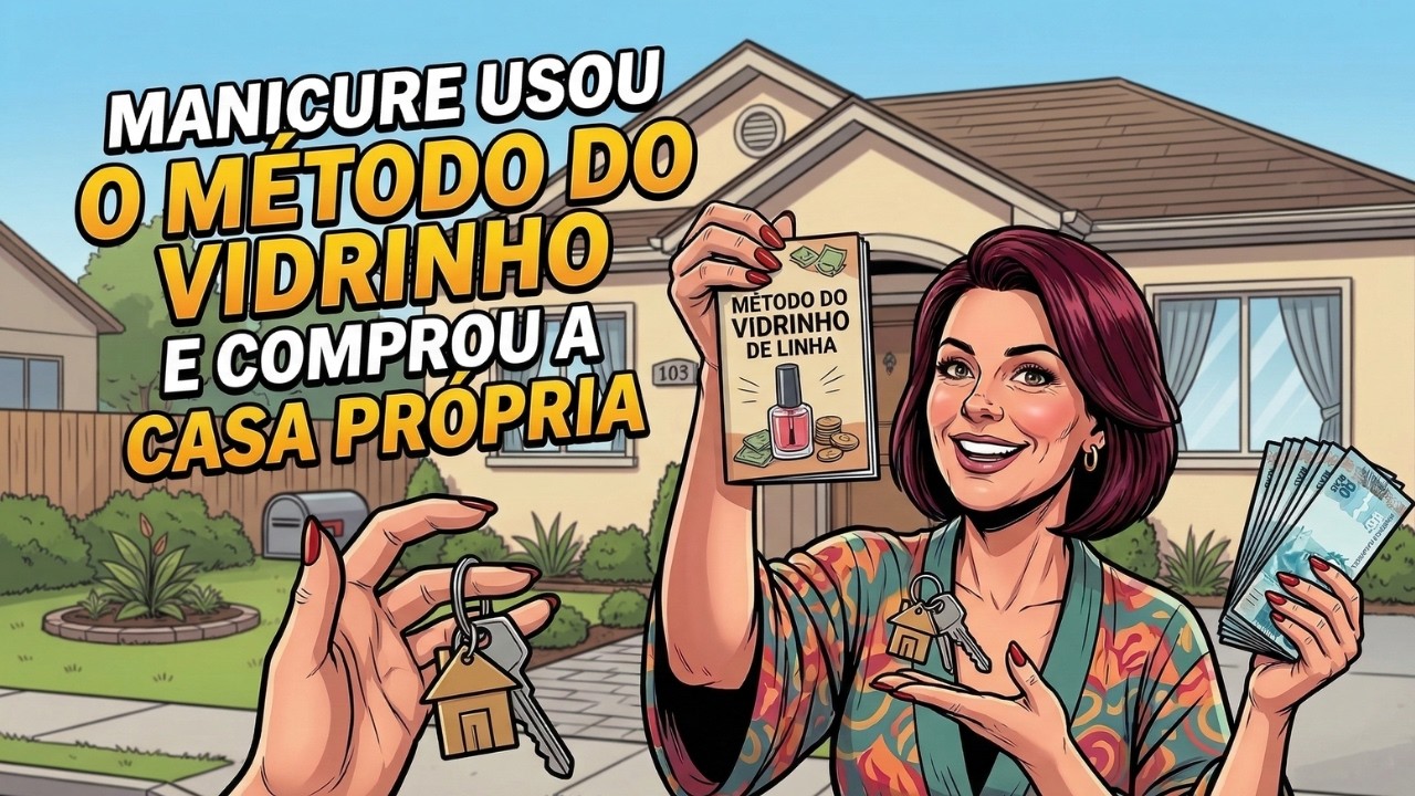 Como uma MANICURE de 48 ANOS usou o Método do VIDRINHO DE LINHA e DEU ENTRADA na CASA PRÓPRIA