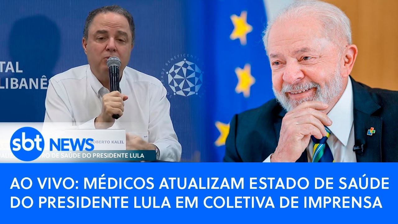 🔴Ao vivo: Médicos atualizam estado de saúde do presidente Lula em coletiva de imprensa