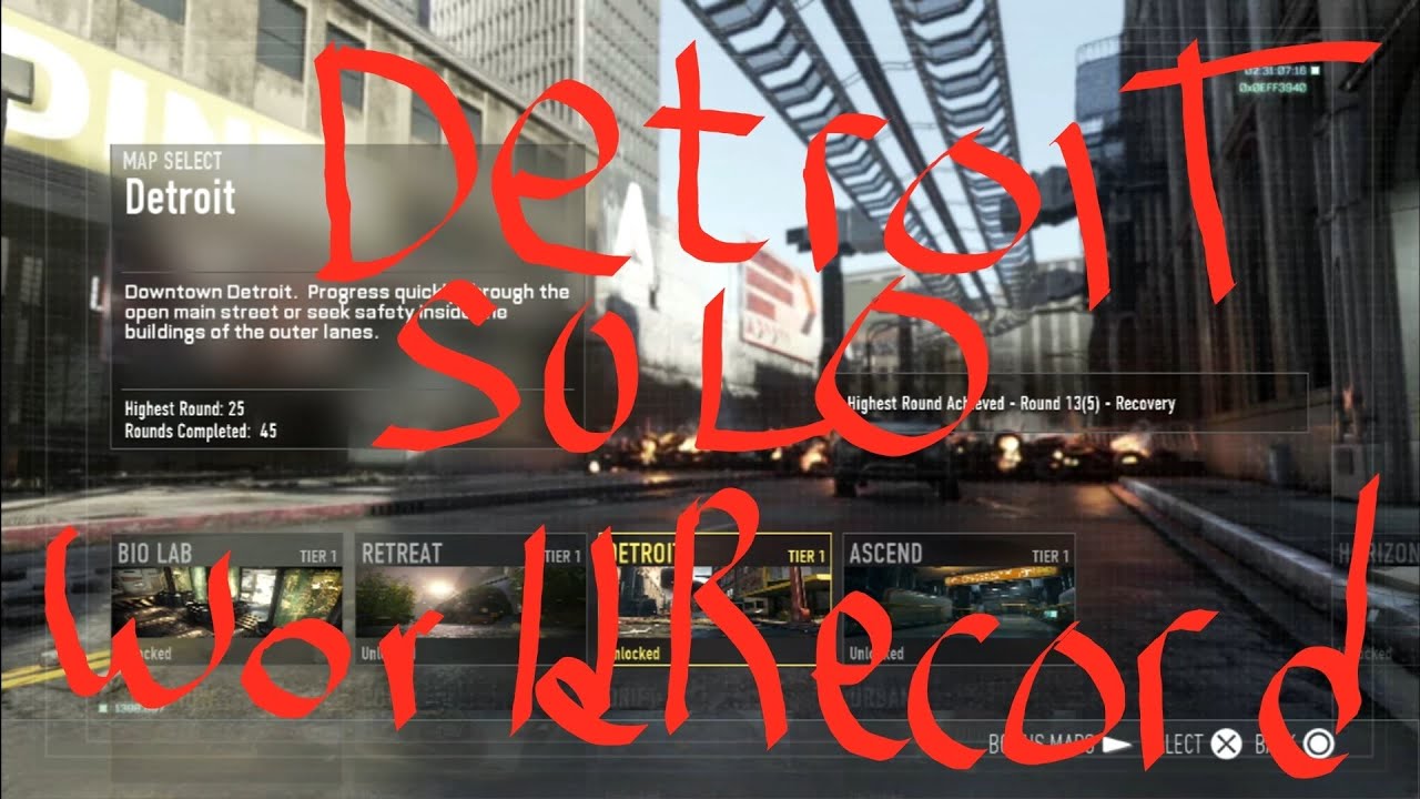 Detroit Solo Exo-survival  World Record 🌎