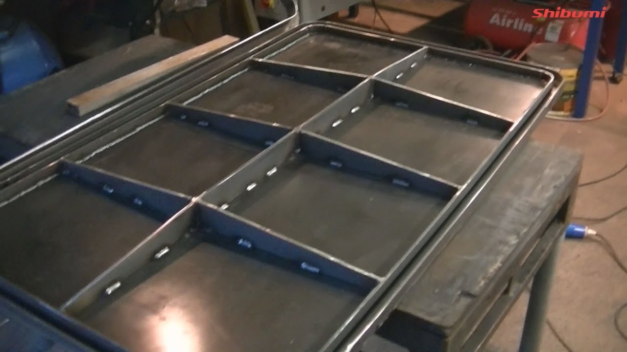 Shibumi Boat Build  EP 15 Making an engine room Bulkhead door - Steel Boat Building