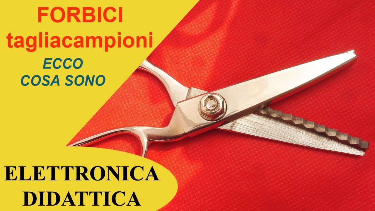 Forbici tagliacampioni. Ecco delle forbici per sartoria e settore tessile: le forbici taglia zig zag