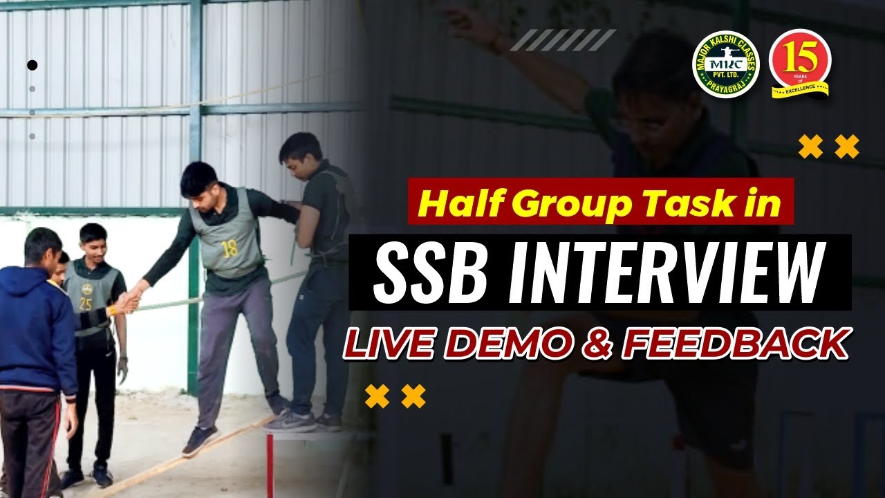 Half Group Task in SSB Interview |  Live Demo | SSB GTO Tasks | HGT