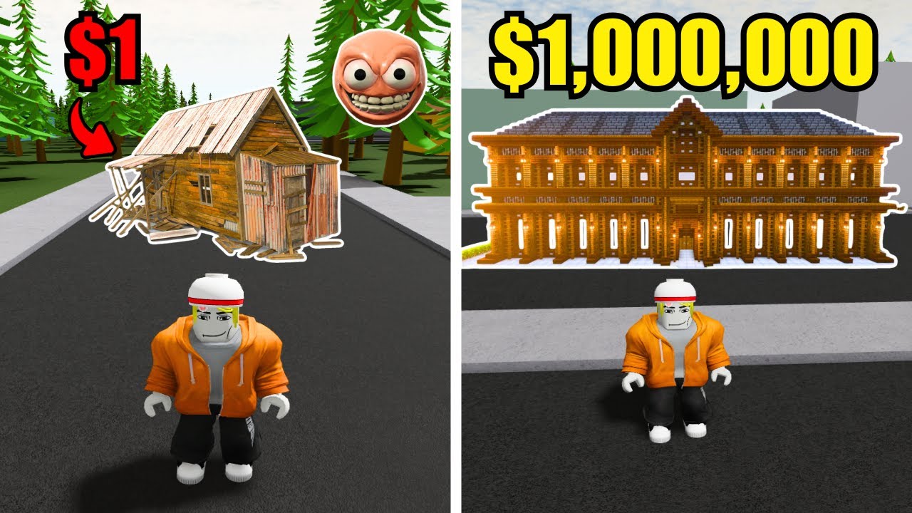 База за 1 доллар против базы за 1 000 000 долларов в Roblox GEF