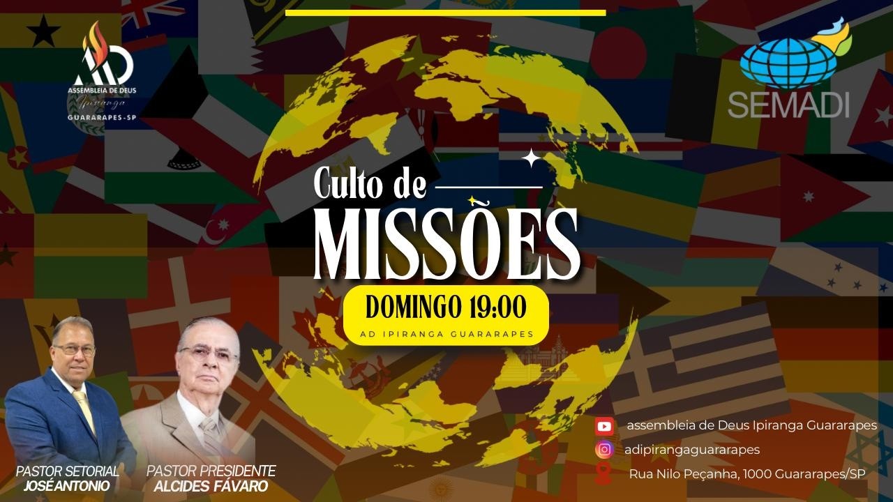 CULTO DE MISSÕES 08/03/2026