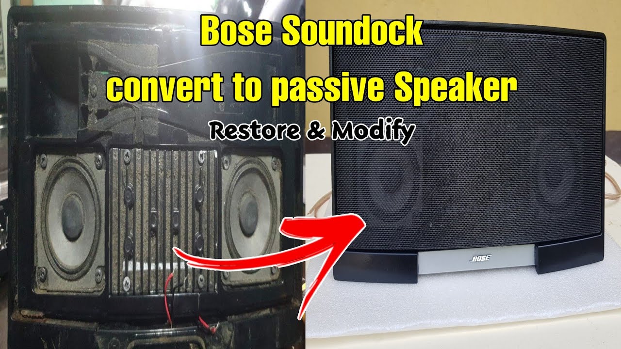 Bose Sounddock convert to passive speaker (restore and modify)
