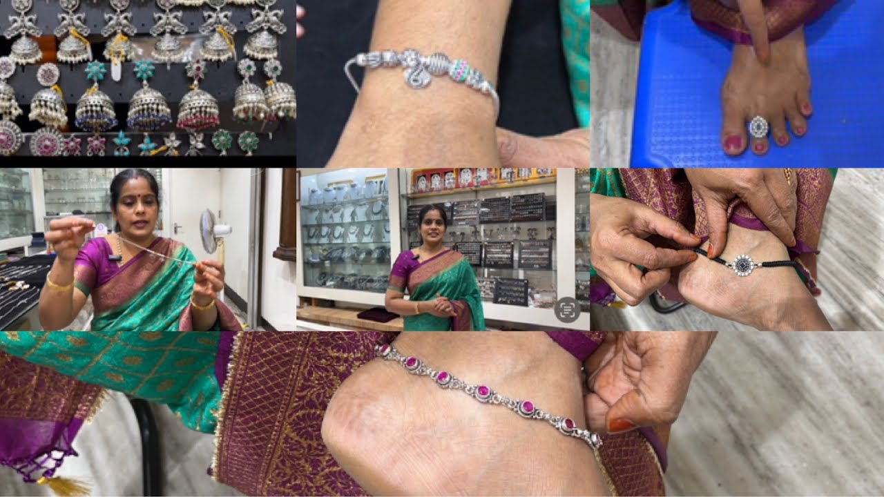 Exclusive Oxidised silver Jewellery  Collections |anklets| bracelet |Metti |Bangles | 9841107788
